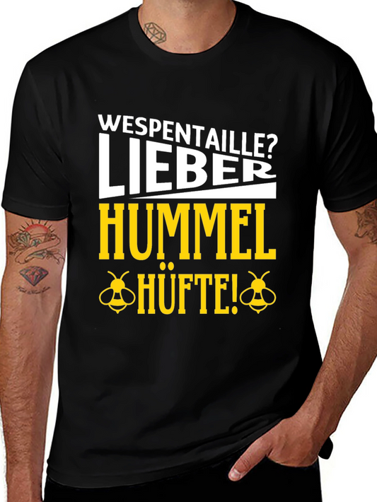 Funny German Bee Humor T-Shirt - Wespen Taille