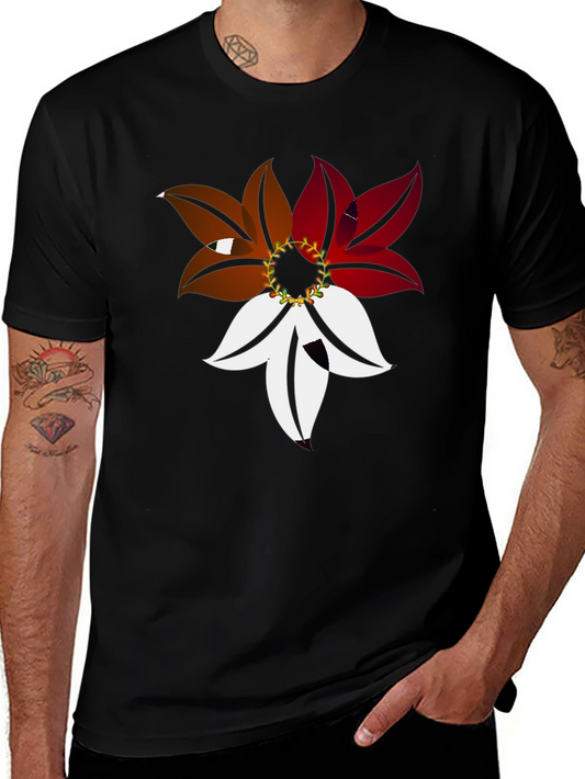 Floral Graphic Tee - Unique Design