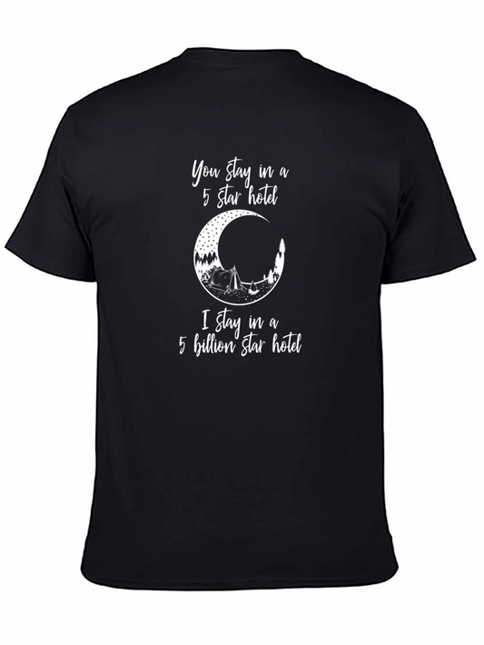 5 Billion Star Hotel Camping T-Shirt