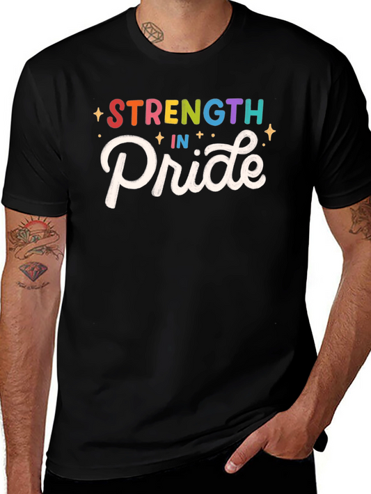 Strength in Pride Graphic Tee - Black