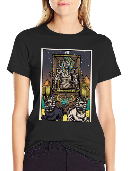 Egyptian Mummy Tarot Card Graphic Tee