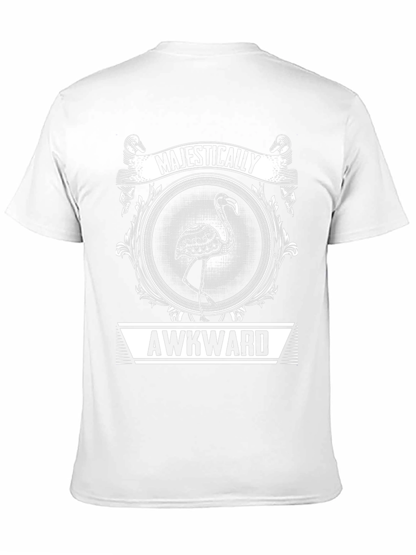 Majestically Awkward Flamingo Graphic T-Shirt
