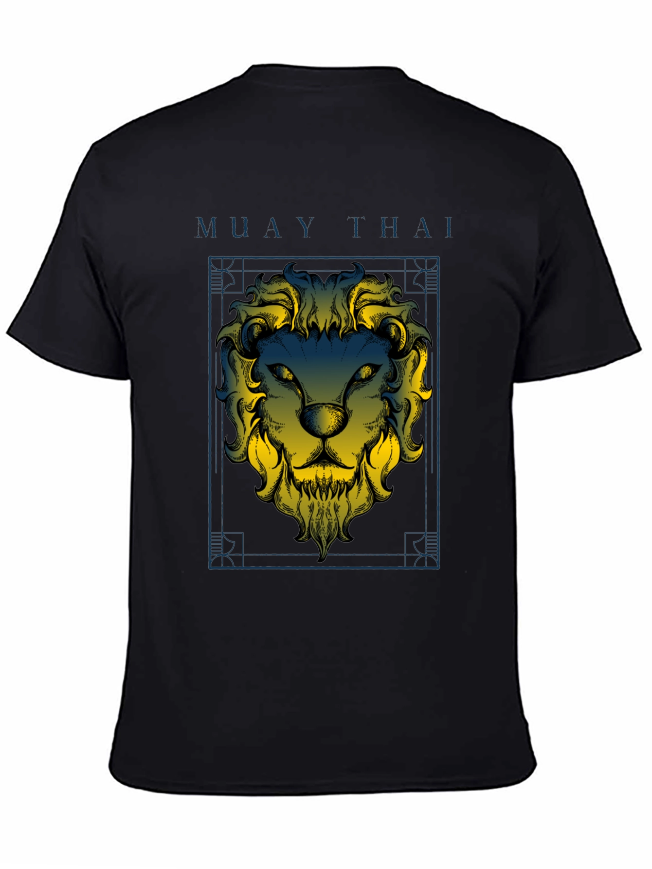 Muay Thai Lion Graphic Black T-Shirt