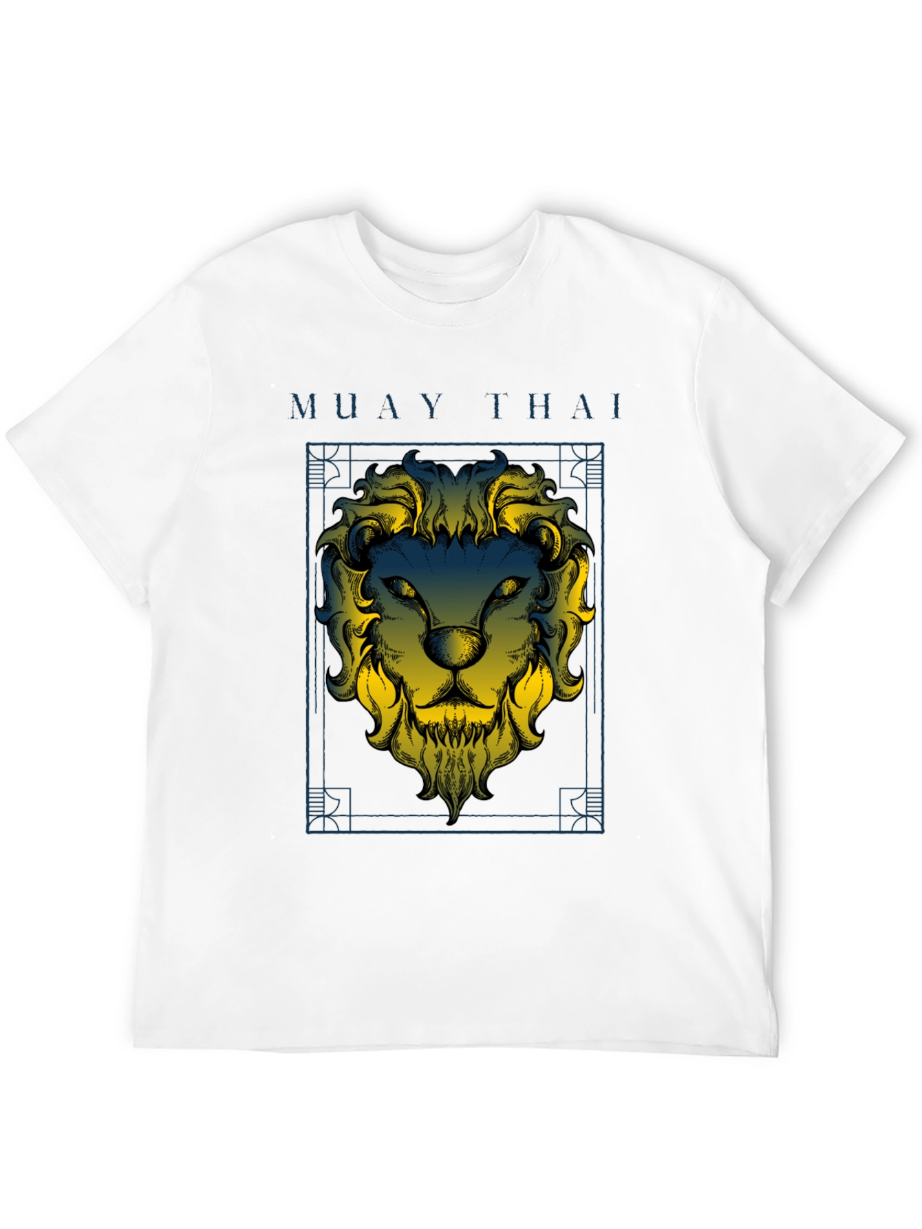 Muay Thai Lion Graphic Black T-Shirt