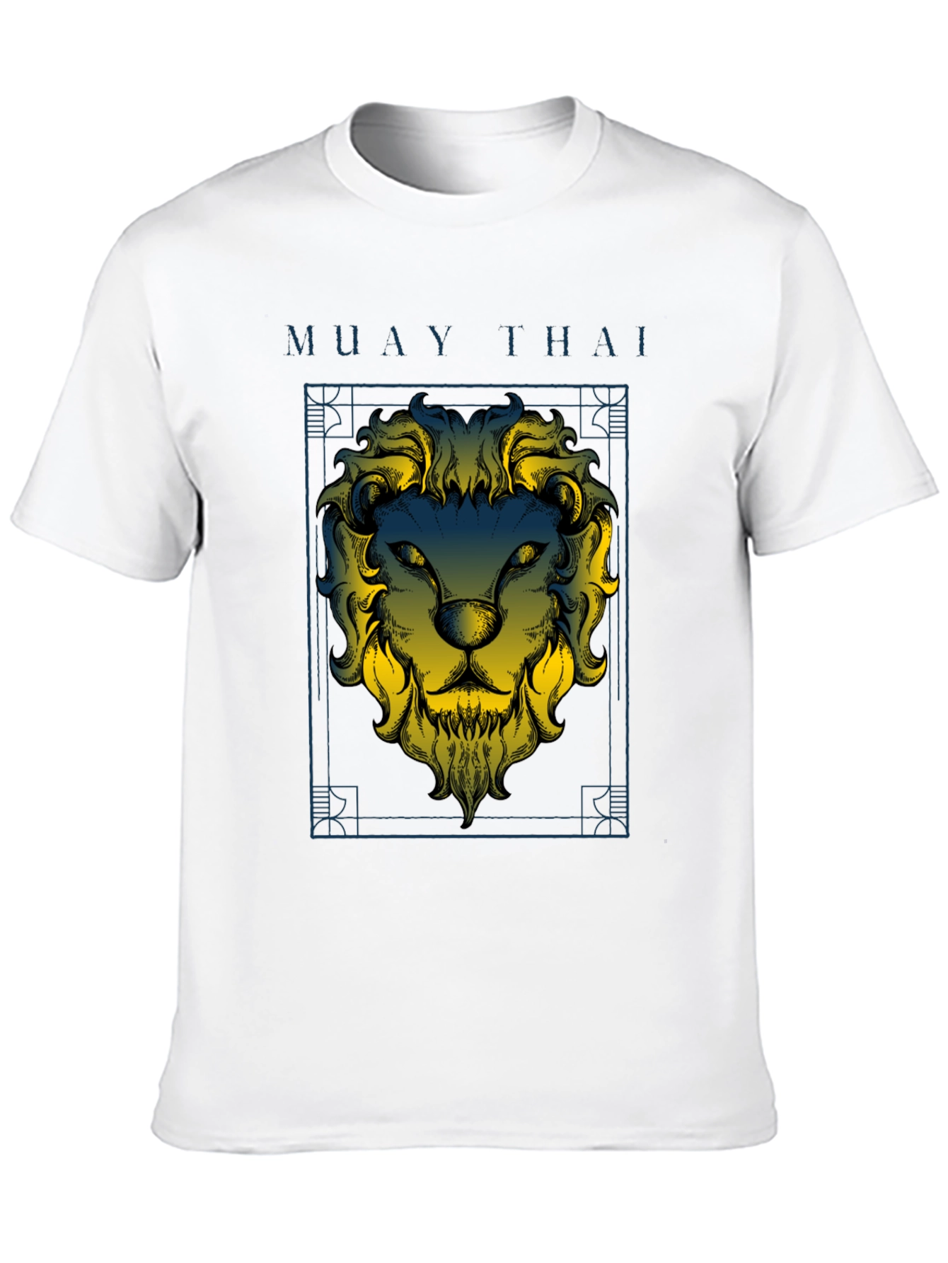 Muay Thai Lion Graphic Black T-Shirt