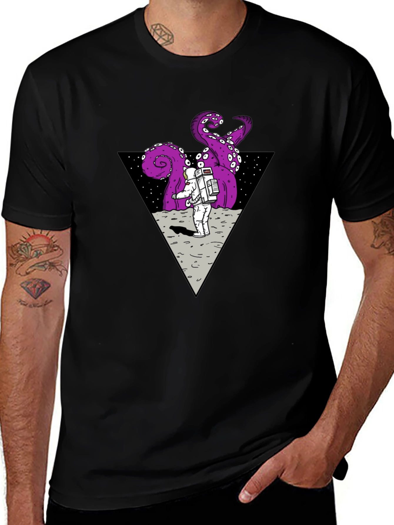 Astronaut vs. Alien Kraken T-Shirt