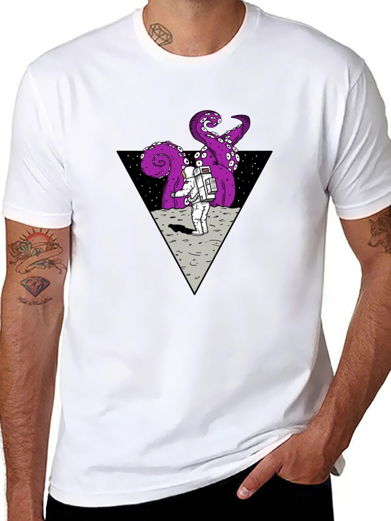 Astronaut vs. Alien Kraken T-Shirt