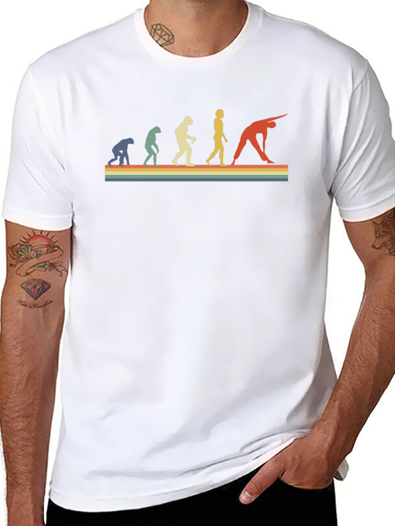 Yoga Evolution Retro Graphic Tee