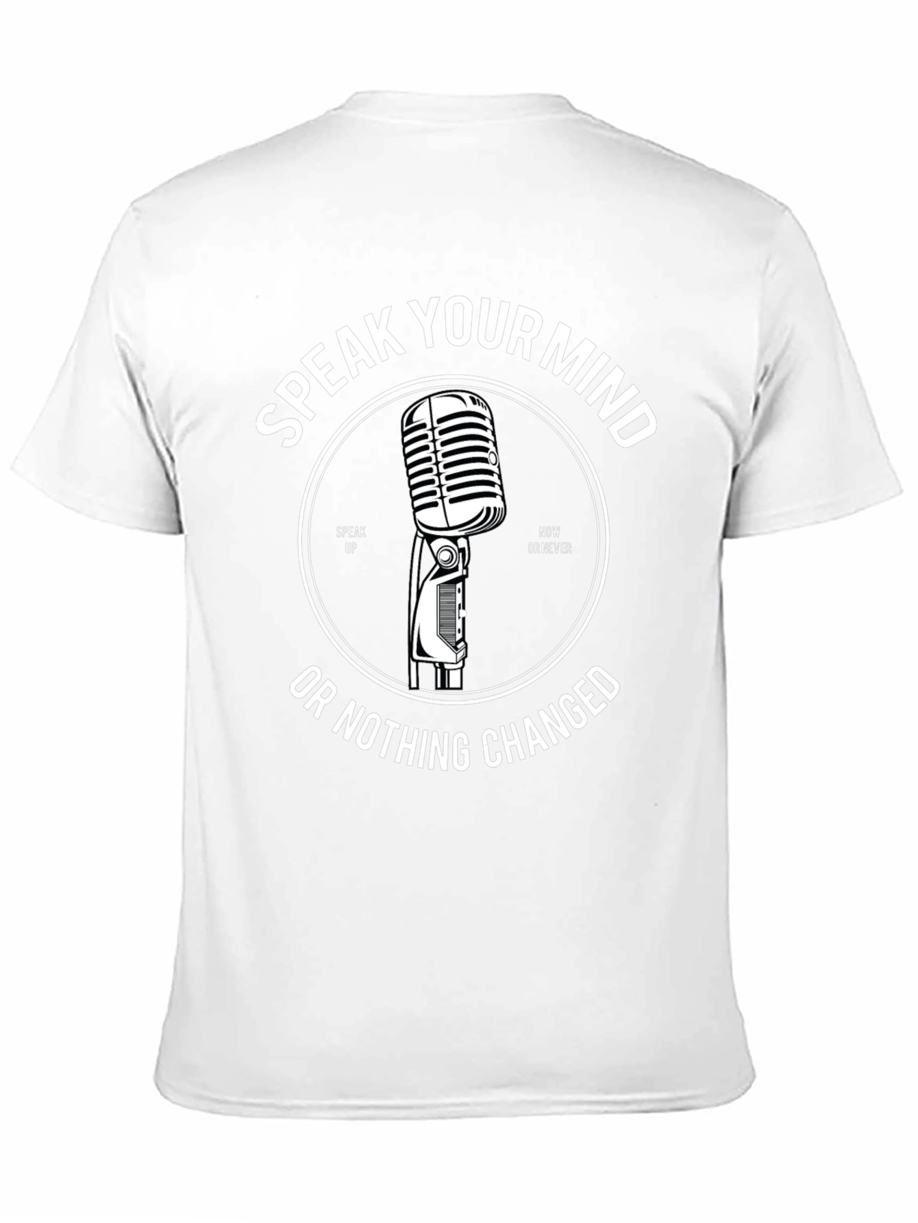 Speak Your Mind Graphic Tee - Black Cotton T-Shirt