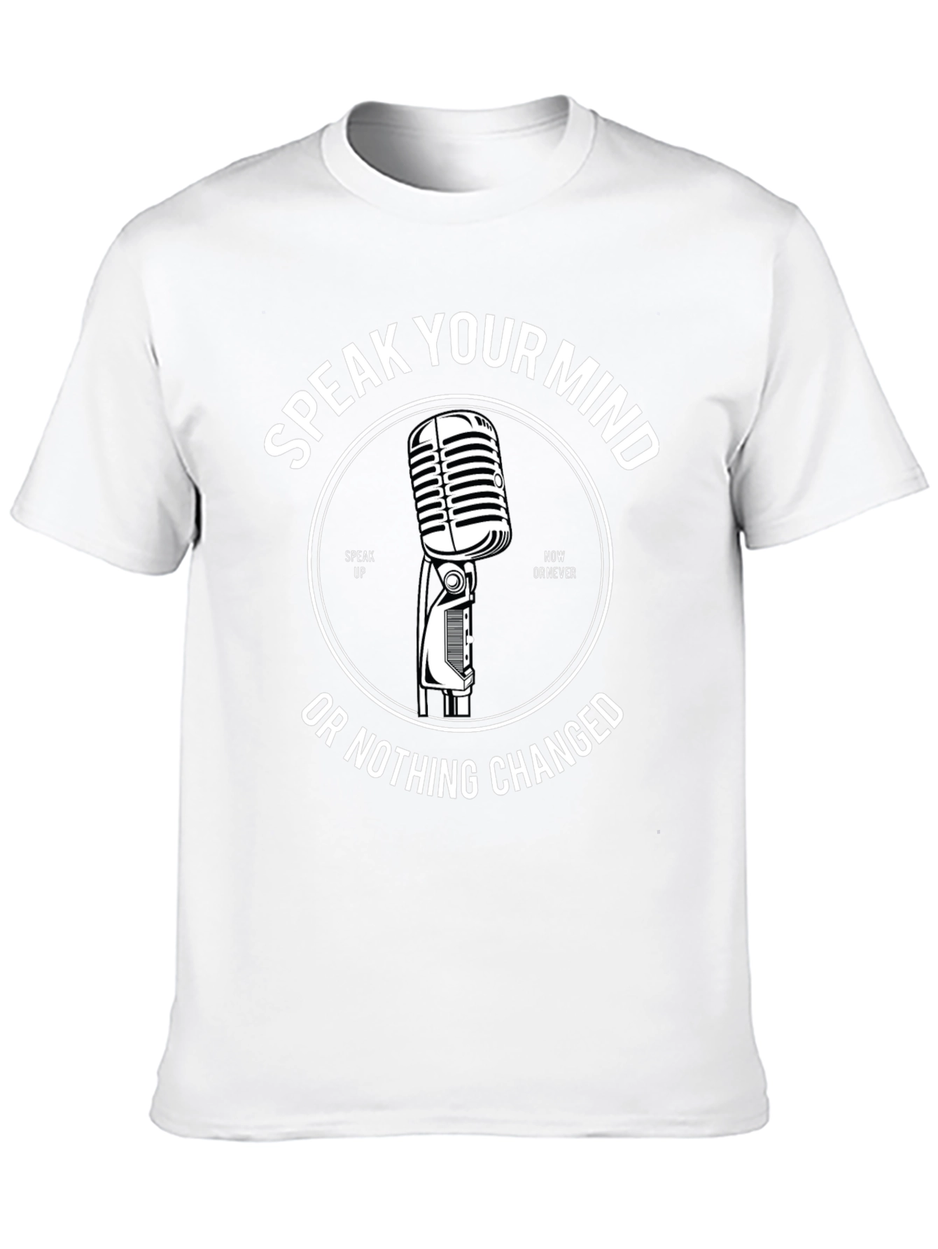 Speak Your Mind Graphic Tee - Black Cotton T-Shirt