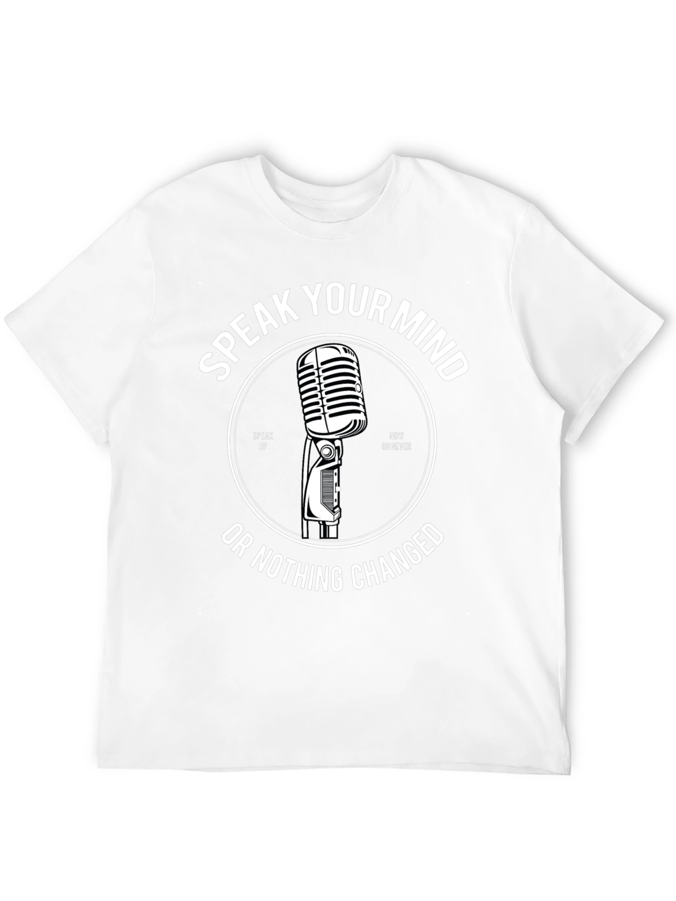 Speak Your Mind Graphic Tee - Black Cotton T-Shirt
