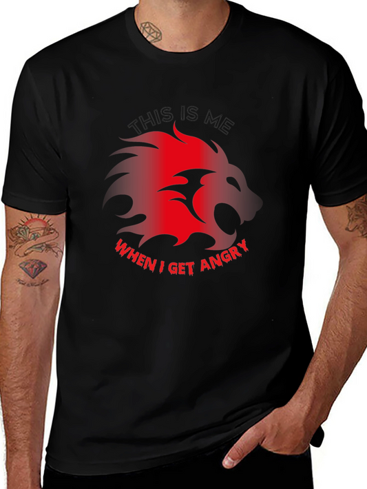 Angry Lion Graphic Tee - This is Me When I Get Angry