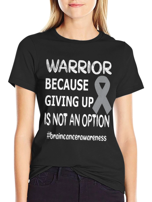 Brain Cancer Awareness Warrior T-Shirt