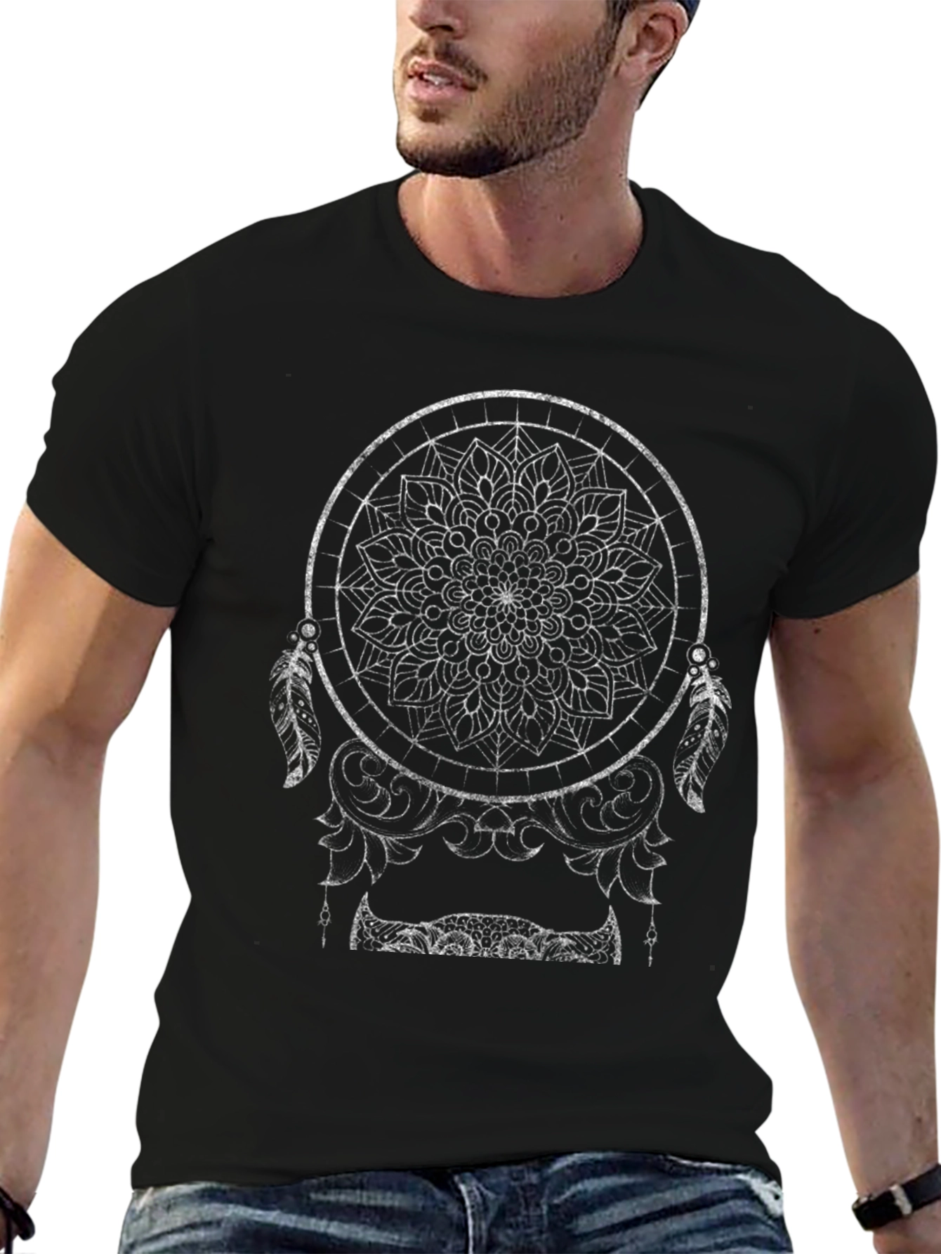 Dreamcatcher Graphic Tee - Unisex Black T-Shirt