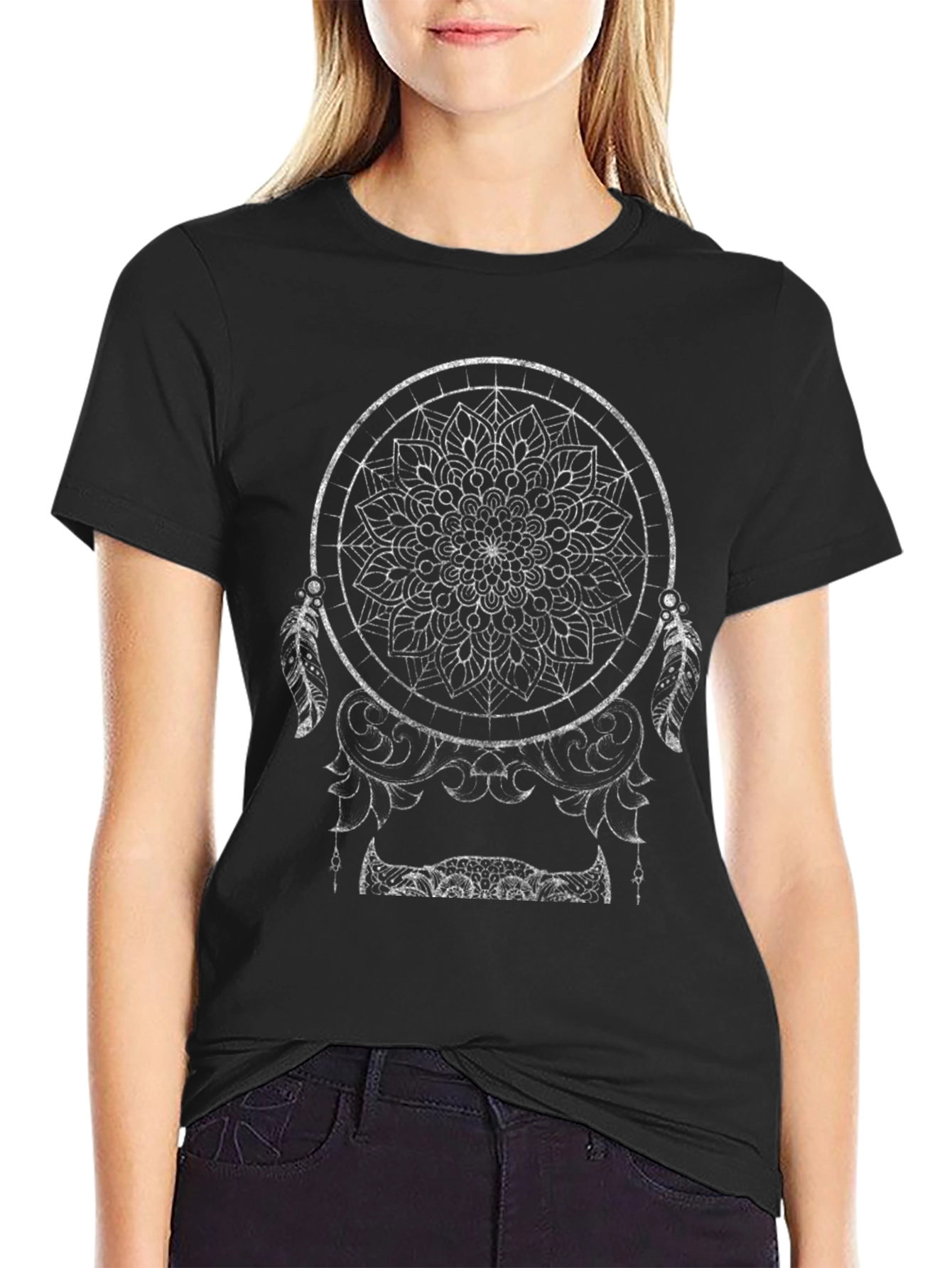 Dreamcatcher Graphic Tee - Unisex Black T-Shirt