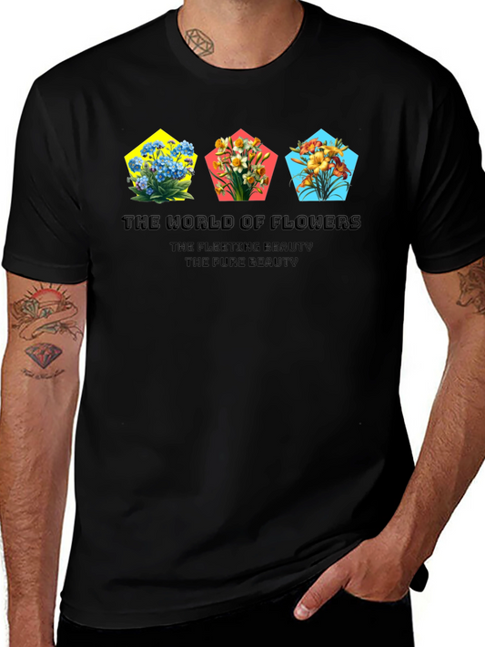 Floral T-Shirt: World of Flowers Pure Beauty