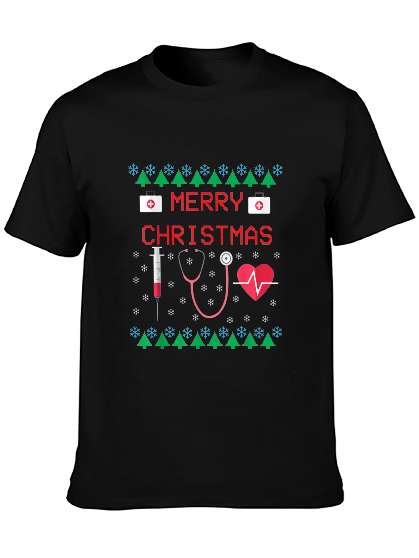 Nurse Christmas Ugly Sweater T-Shirt