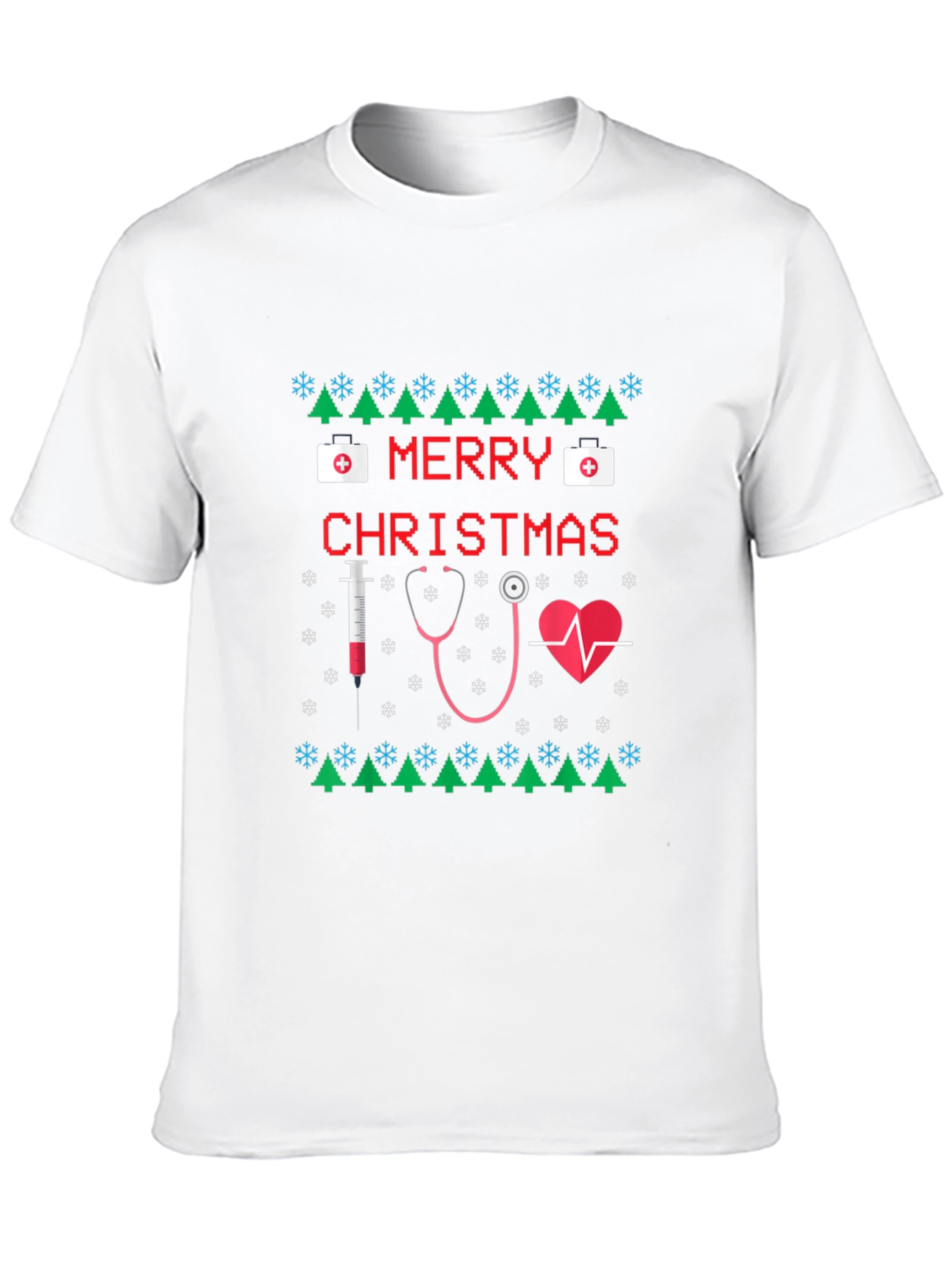 Nurse Christmas Ugly Sweater T-Shirt
