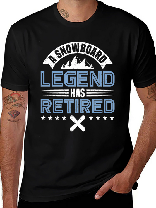 Snowboard Legend Retired Graphic Tee - Black