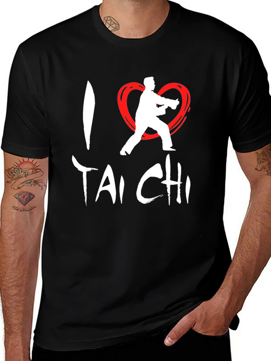 I Love Tai Chi Graphic T-Shirt - Martial Arts Tee