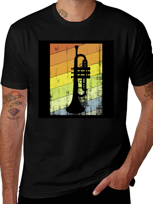 Vintage Trumpet Graphic T-Shirt