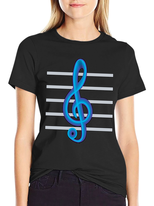 Musical Treble Clef T-Shirt - Band Orchestra Apparel