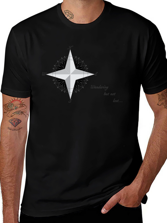 Wandering Compass Graphic Tee - Black
