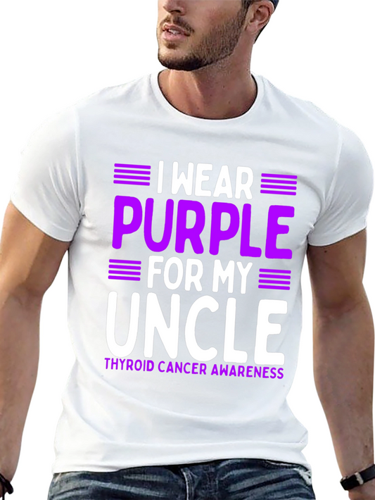 Purple Thyroid Cancer Awareness T-Shirt