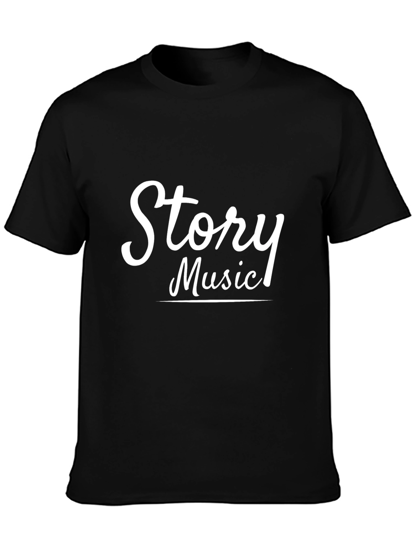 Story Music Black T-Shirt