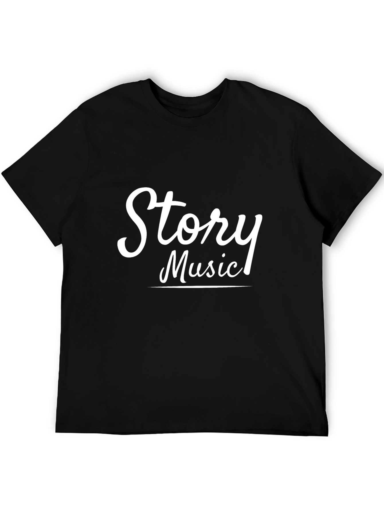 Story Music Black T-Shirt