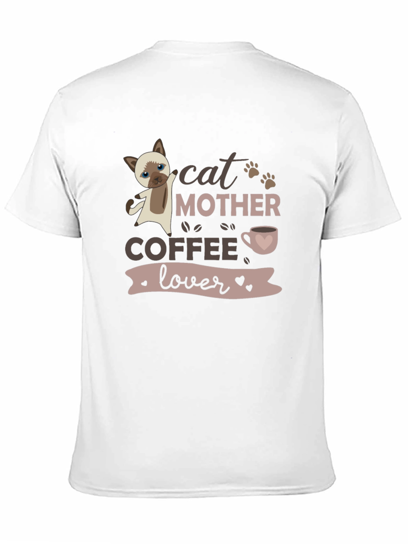 Cat Mother Coffee Lover Graphic T-Shirt