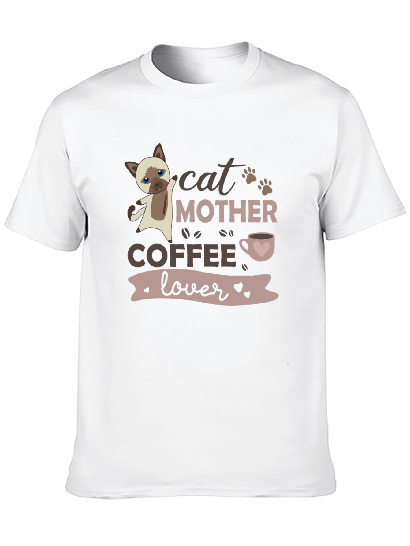 Cat Mother Coffee Lover Graphic T-Shirt