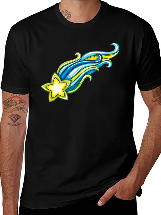 Cool Comet T-Shirt - Black Graphic Tee