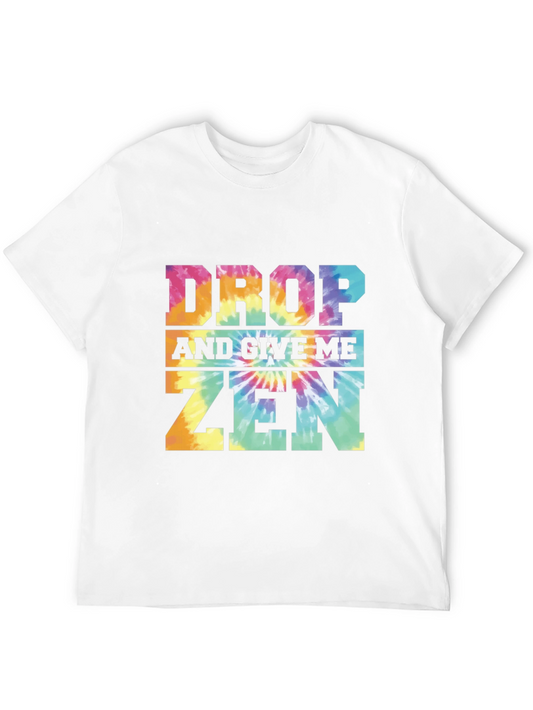 Drop and Give Me Zen Tie Dye Graphic Tee