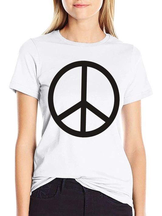 Peace Sign Graphic Tee - Classic Black T-Shirt