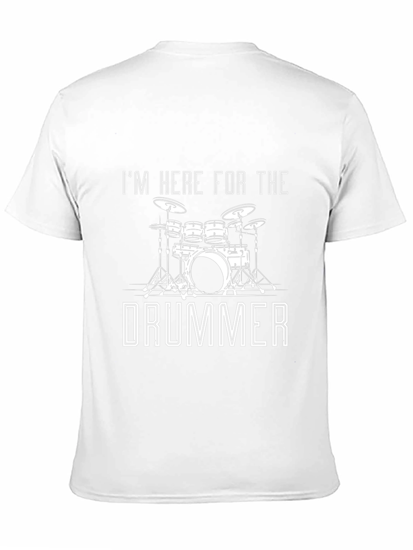 Im Here For The Drummer Black T-Shirt