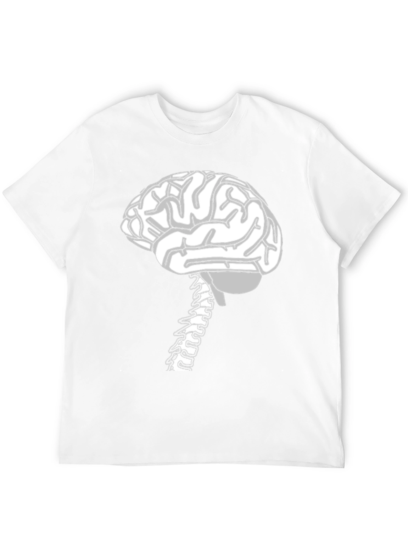 Brain & Spine Anatomy T-Shirt - Novelty Science Tee