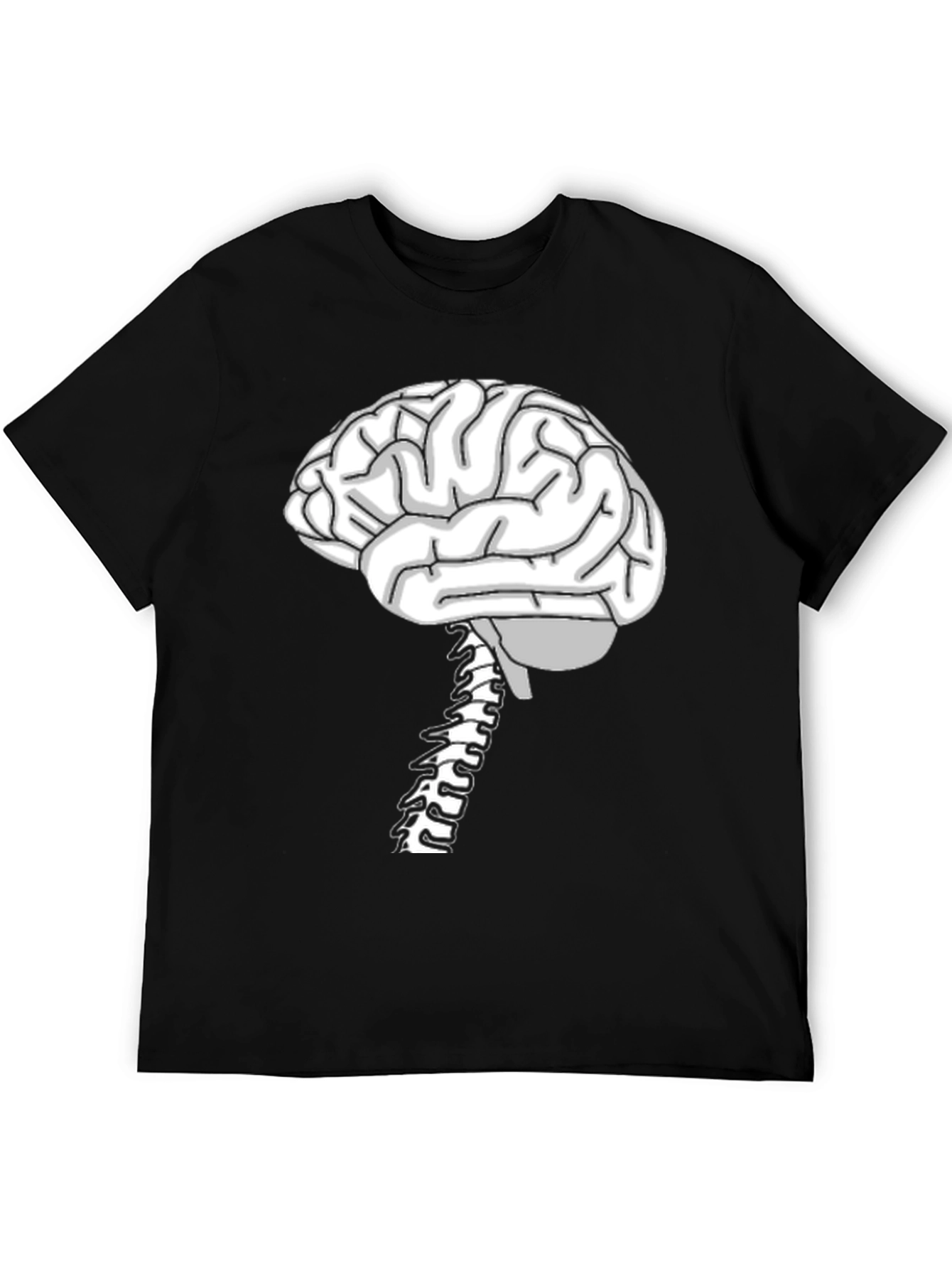 Brain & Spine Anatomy T-Shirt - Novelty Science Tee