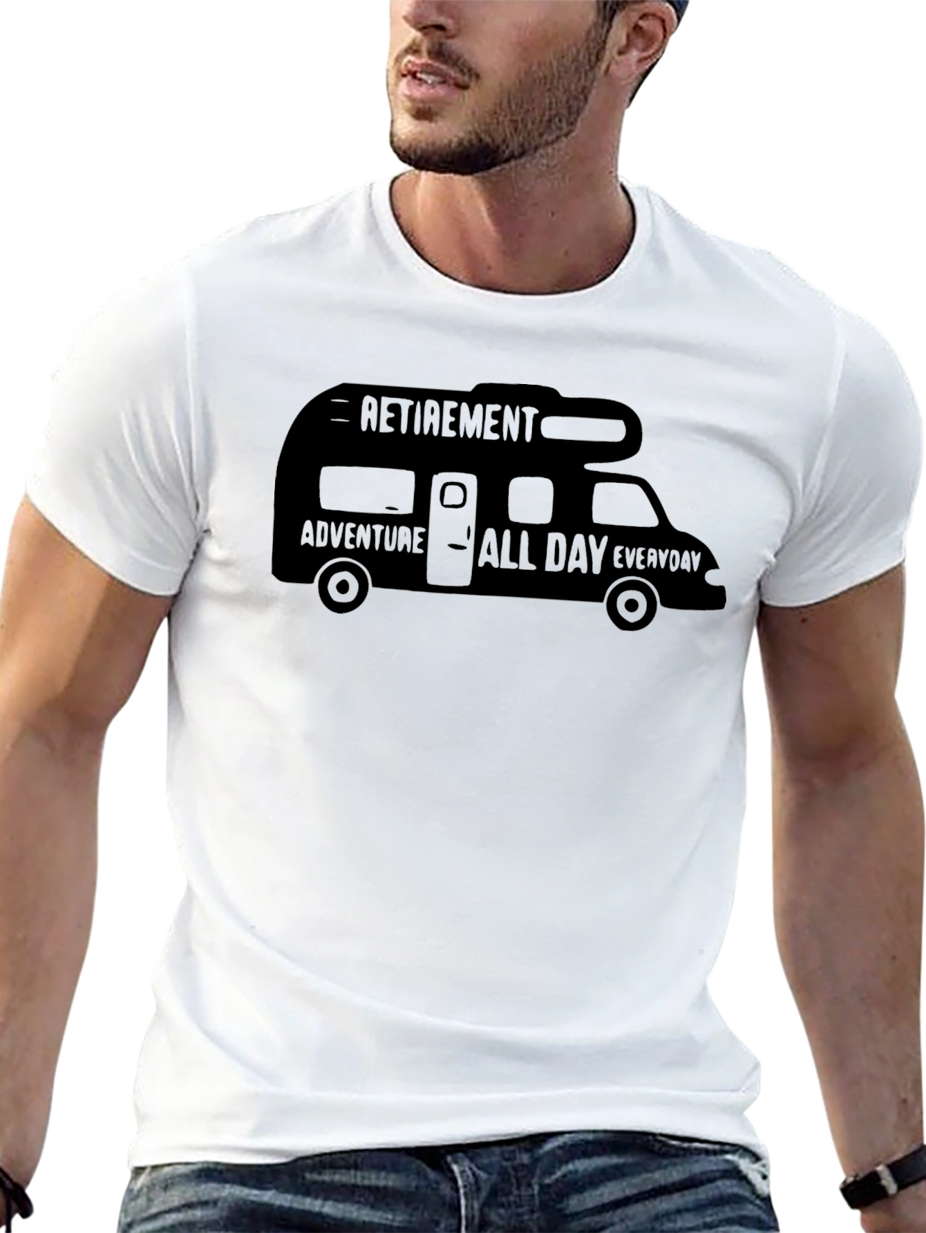 Retirement Adventure RV T-Shirt - All Day Everyday