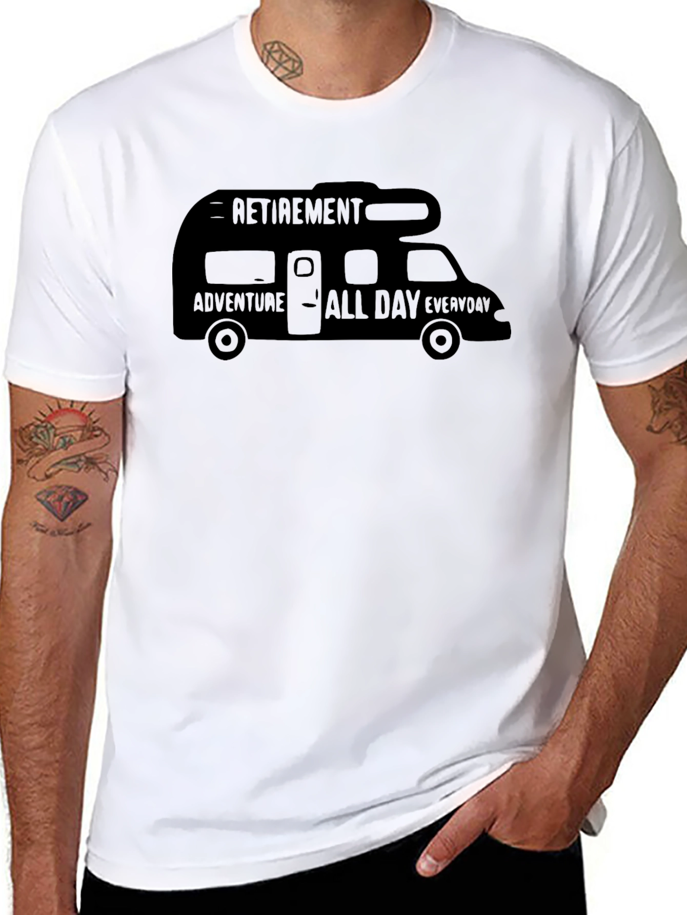 Retirement Adventure RV T-Shirt - All Day Everyday