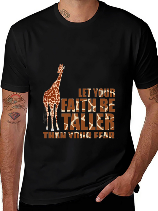 Faith Over Fear Giraffe T-Shirt