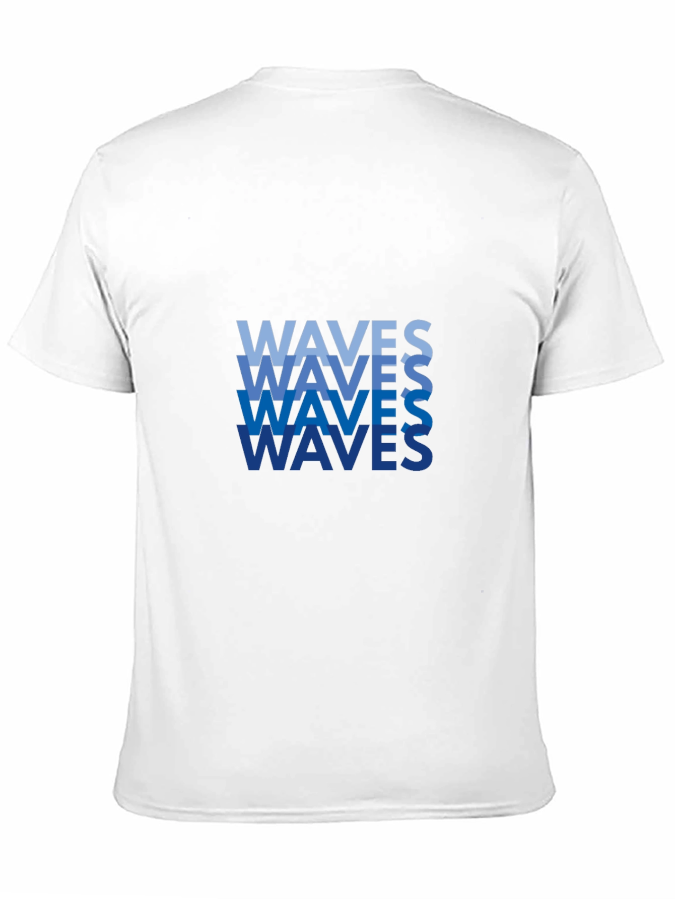 Waves Graphic Tee - Stylish Black Cotton T-Shirt