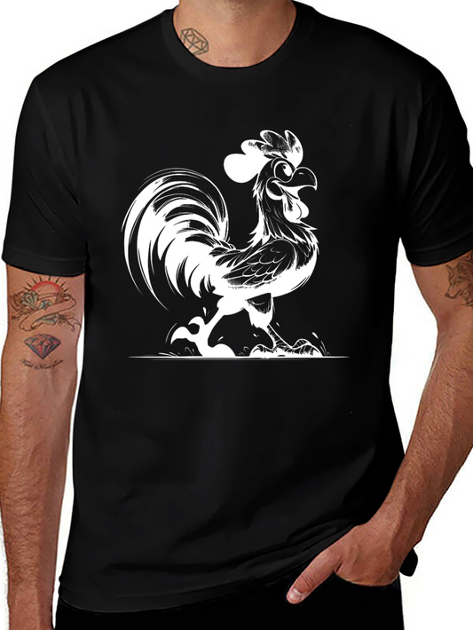 Funky Rooster Graphic T-Shirt
