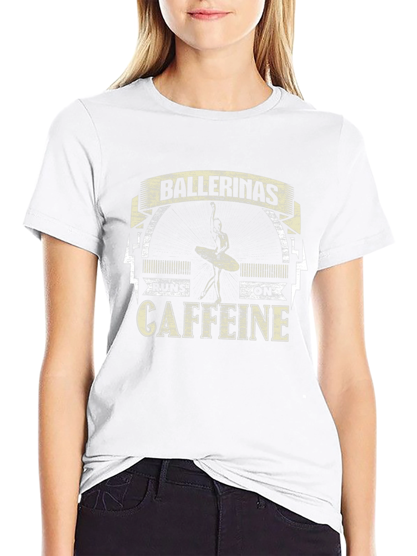 Ballerinas Runs On Caffeine T-Shirt