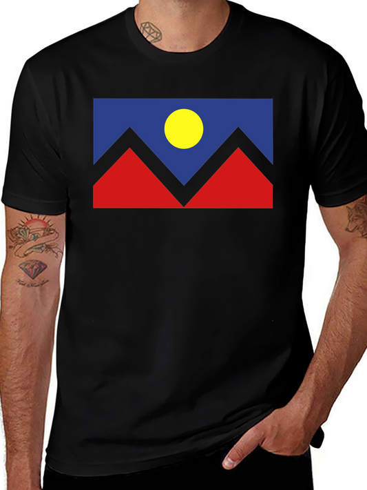 Abstract Mountain Graphic T-Shirt