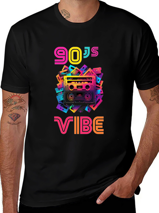 90s Vibe Black Graphic Tee