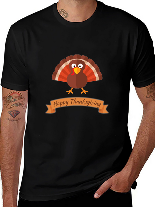 Happy Thanksgiving Turkey Graphic Tee