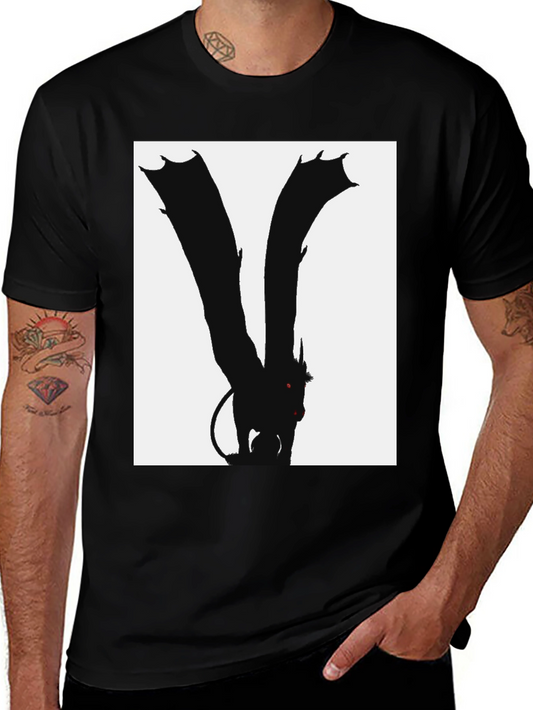 Dragon Silhouette Black T-Shirt