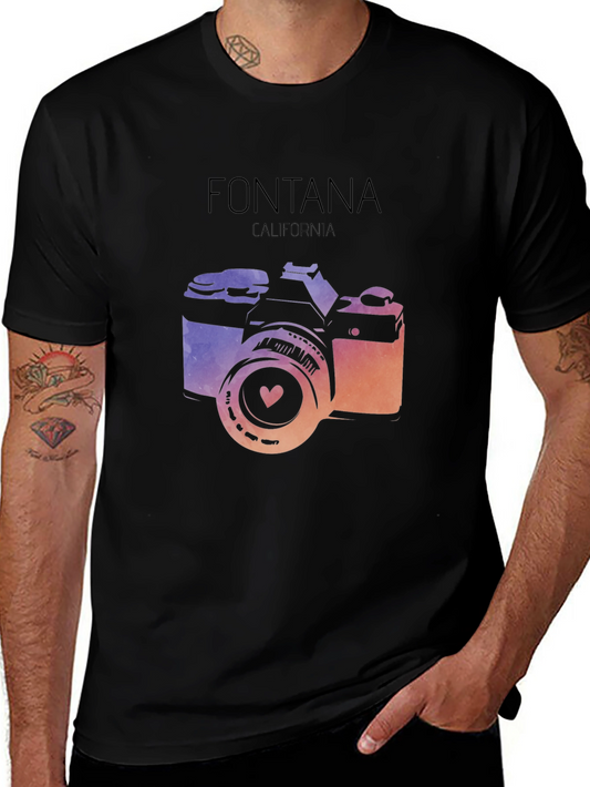 Fontana CA Camera Graphic T-Shirt