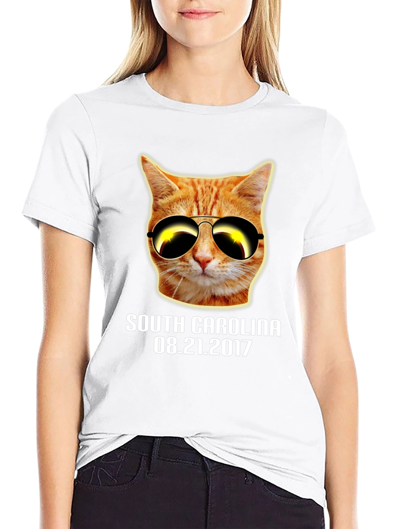 Cat Eclipse T-Shirt - South Carolina 2017